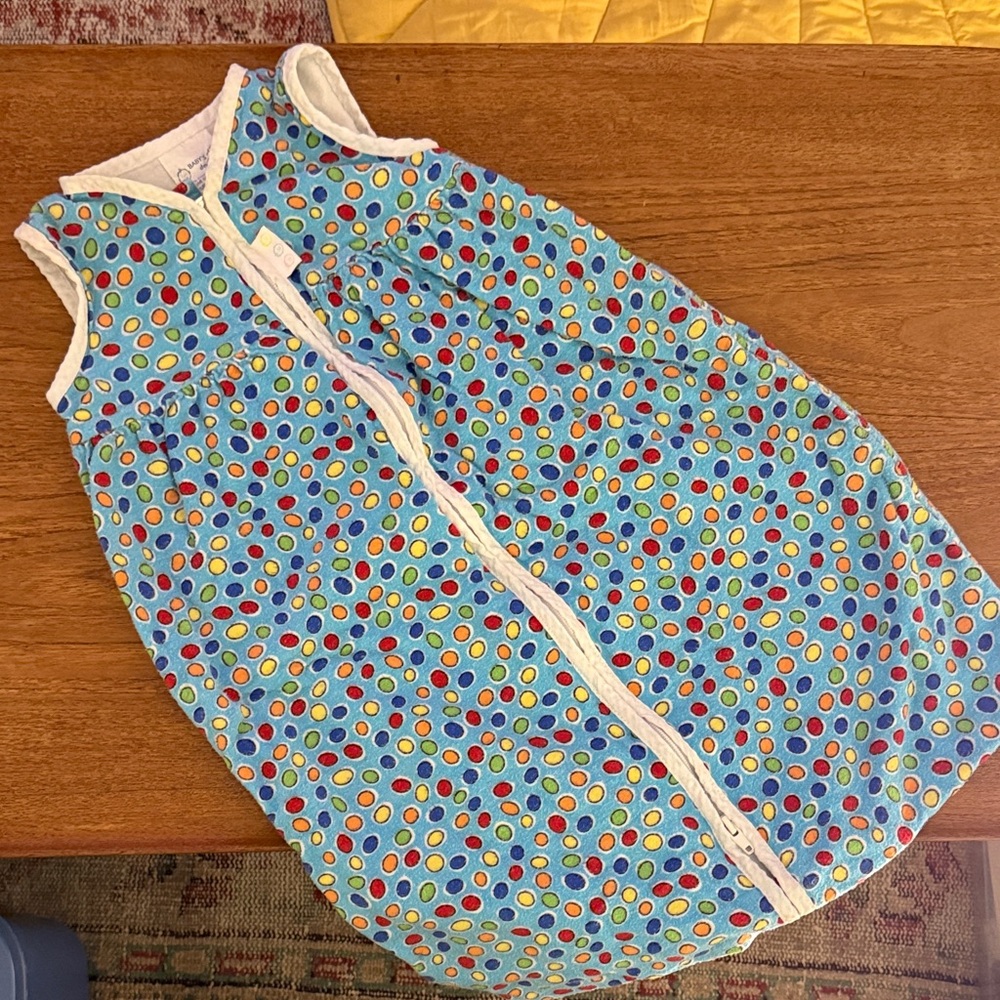 Blue Polka Dot Kids Sleep Sack